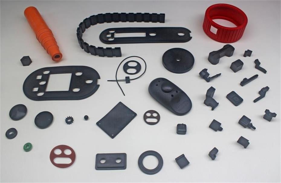 Irregular products of rubber parts